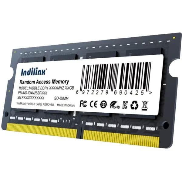 Indilinx Оперативная память IND-ID4N32SP08X DDR4, 3200 МГц, 1 x 8 ГБ (IND-ID4N32SP08X)