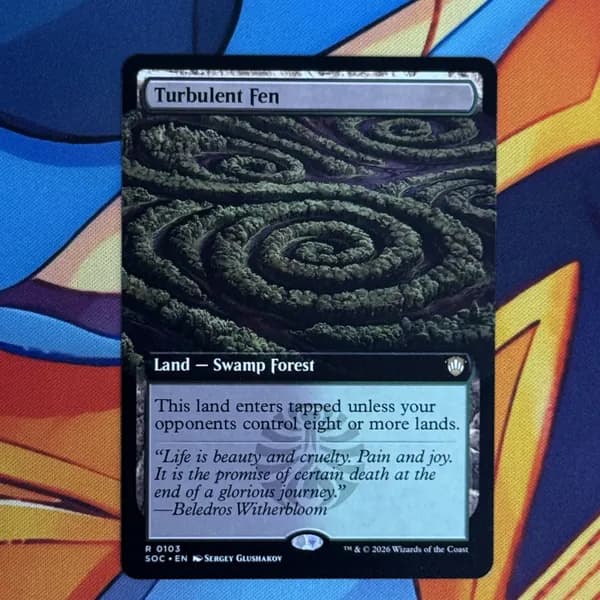 Кастомные прокси-карты высокого качества, MTG PROXY CARDS фойловые карты не, стандартный размер Turbulent Fen SOC #0103