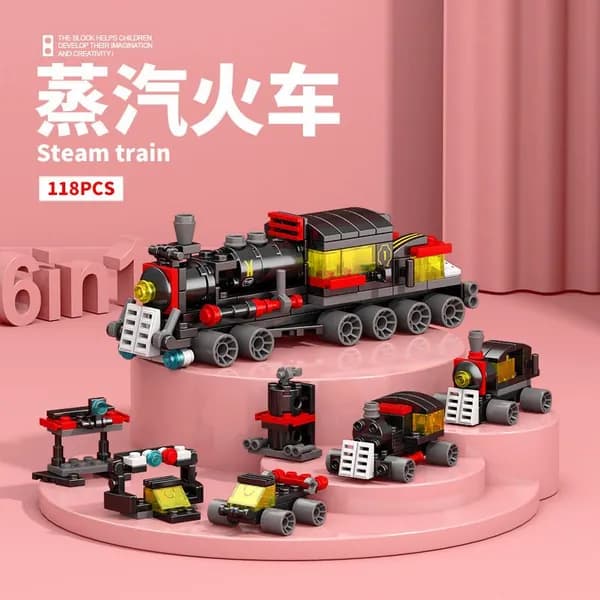 Конструктор совместимый с Lego Динозавр-робот 6 в 1, военная серия, развивающая модель для сборки, новинка, подарок для мальчиков