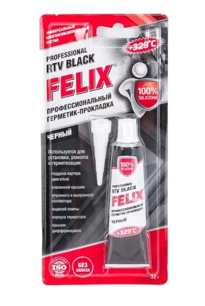 Герметик силиконовый Felix 32 г (черный)