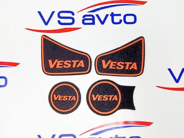 Коврики тоннеля пола с неоновым логотипом "Vesta"