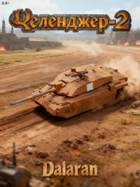 Танк Челенджер-2 (Challenger 2) (Великобритания) 1:72 - Сборная модель без клея и окраски детальная Dalaran