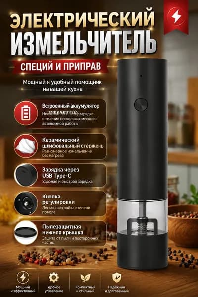Мельница для специй электрическая