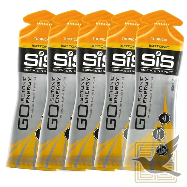 SiS, GO Isotonic Energy Gel, Гель изотонический углеводный, вкус Тропические фрукты, 60мл, 5шт.
