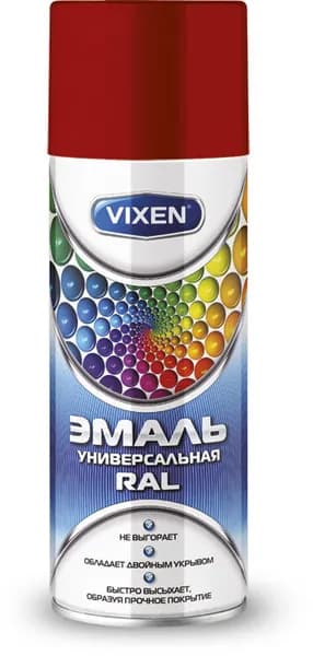 Эмаль ASTROHIM VIXEN VX13001 алкидная RAL, сигнальный красный (RAL 3001)
