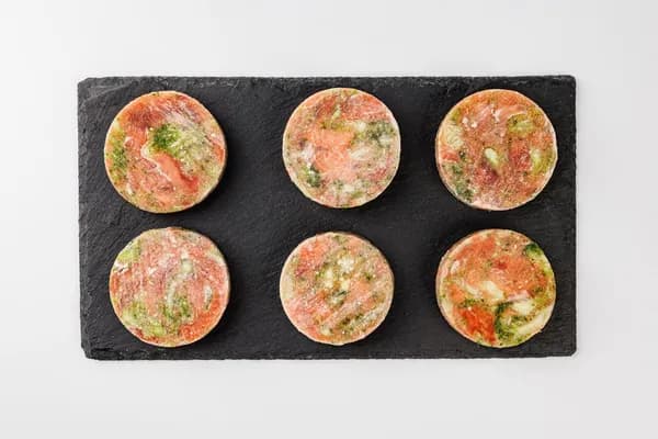 Медальоны из горбуши с капустой брокколи, зам, ВЕС, 100 г
