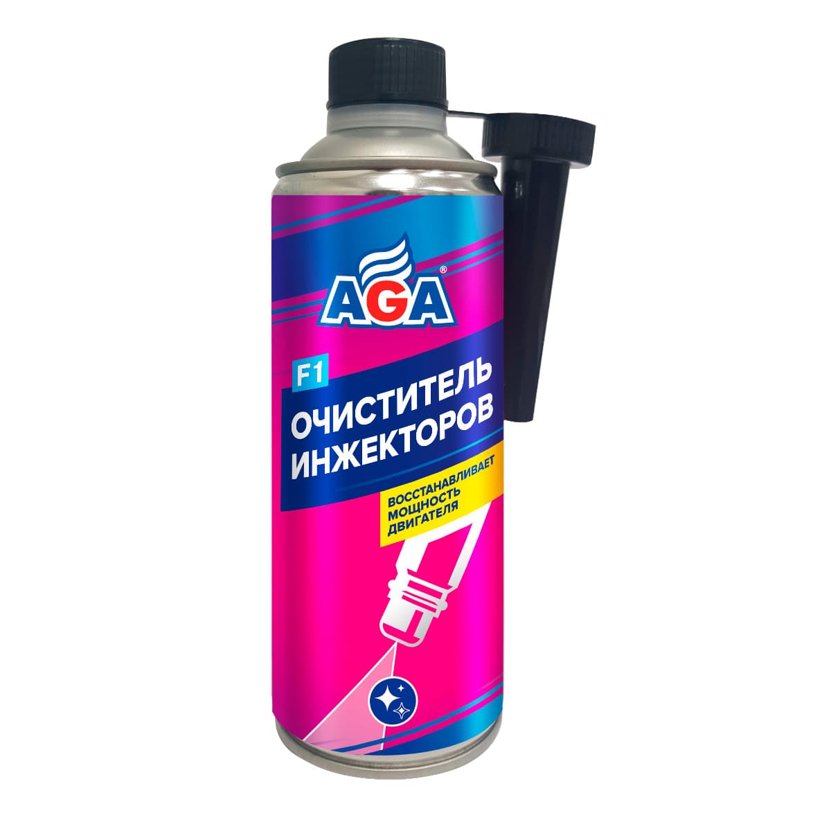 Очиститель инжекторов непосредственного впрыска AGA801F, 335 мл., промывка инжектора, очиститель топливной системы AGA