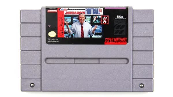 John Madden Football '93 (SNES, NTSC, Без Коробки) Винтаж