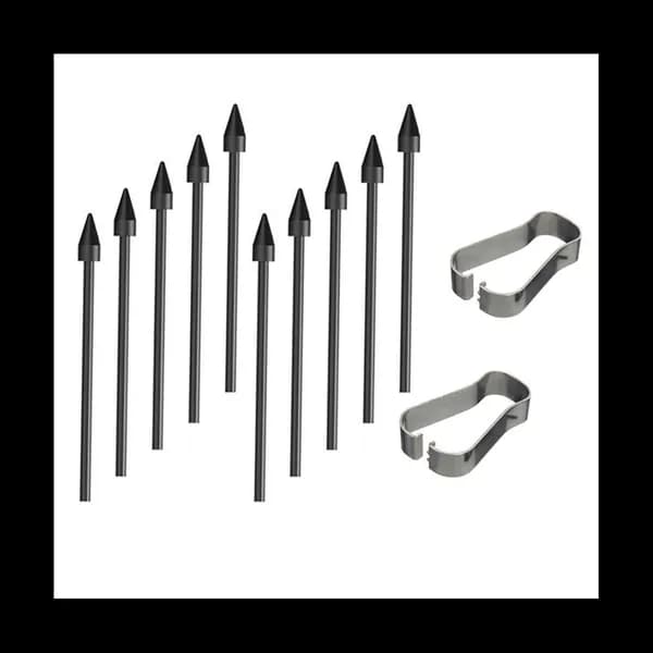 (E M ) Запасные Части Для Stylus Nib S6 S7 Refill N10 Сменный S22 N20 Universal 10 Черных Стержней + 2 Зажима