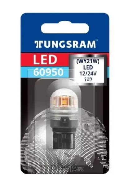 Лампа автомобильная WY21W 12V-LED (WX3x16d) Amber (бл.1шт.)