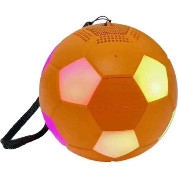 Блютуз-колонка в форме футбольного мяча с RGB-подсветкой (Bluetooth 5.3 / портативная с долгой работой)