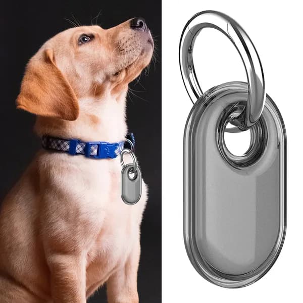 Чехол для Samsung Galaxy SmartTag2 с креплением для ключей, IP68, прозрачный ТПУ