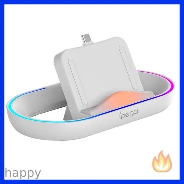 Зарядная док-станция с RGB-подсветкой Зарядная подставка с зарядным кабелем Зарядная станция для, Sony PlayStation Portal Портал PS5
