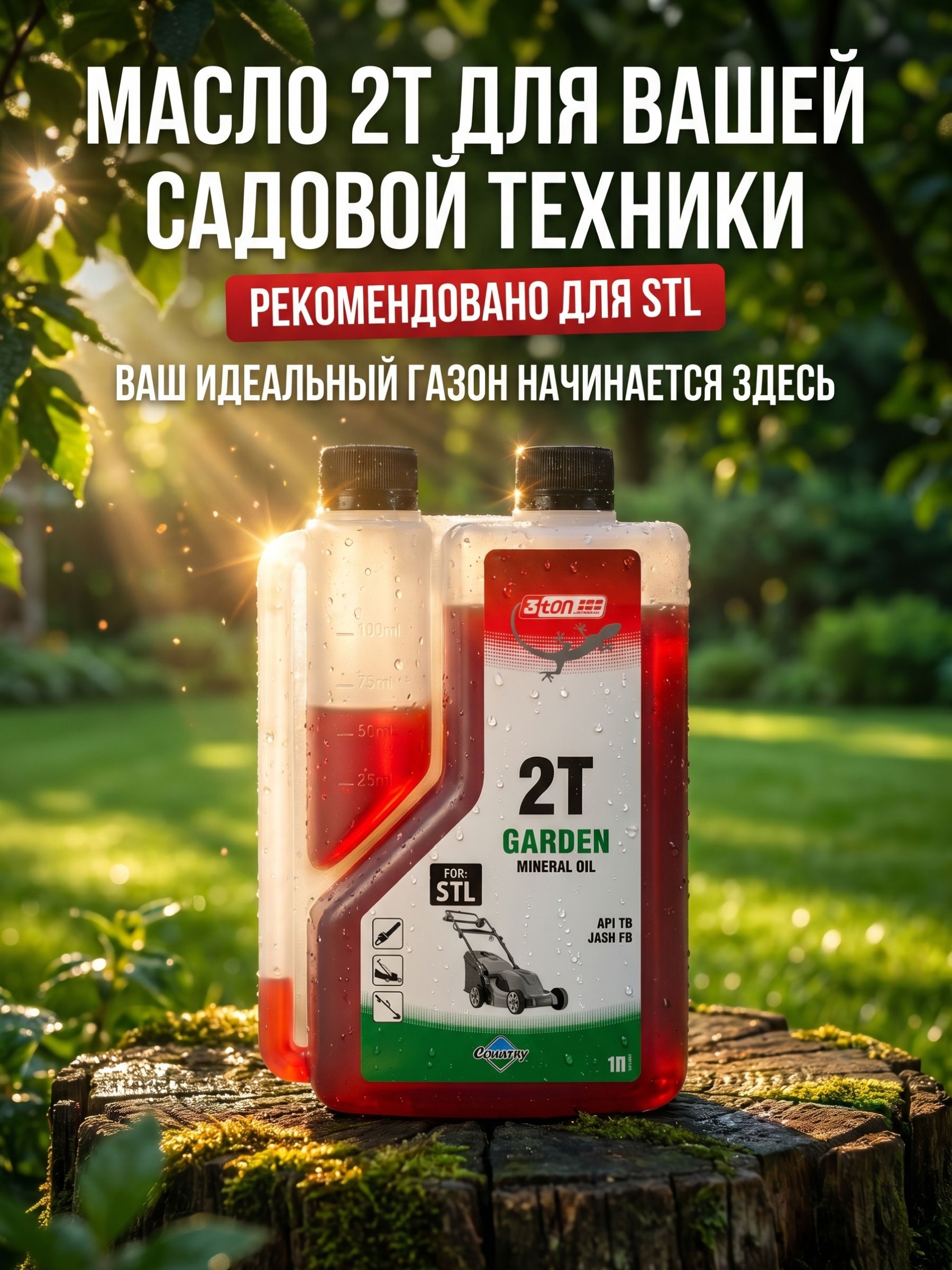 3TON масло моторное Не подлежит классификации по SAE Масло моторное, Минеральное, 1 л