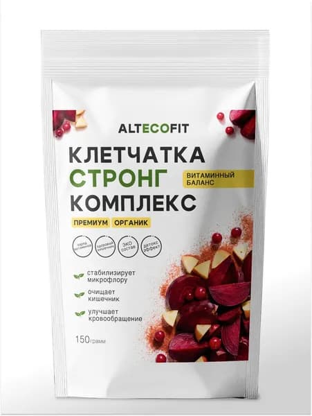 ALTECOFIT Клетчатка для похудения, псиллиум микрозелень, стронг комплекс, 150 г