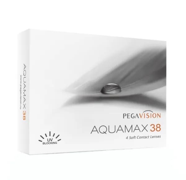 Контактные линзы плановой замены AquaMax 38, 4 линзы, R: 8,6, D:-5.75