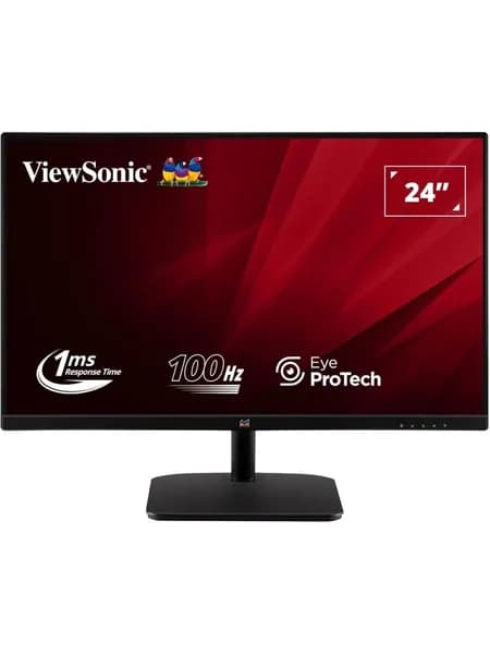 ViewSonic 23.80" Монитор VA2432-H-2 (VA2432-H-2), IPS, 1920x1080, 100.00 Гц, черный