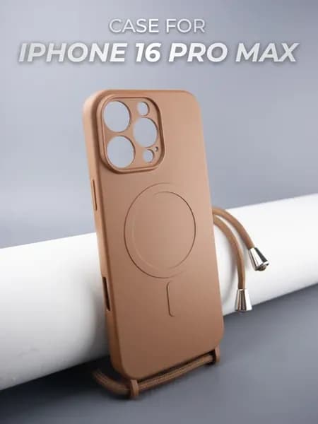Чехол MagSafe на iPhone 16 Pro Max с ремешком
