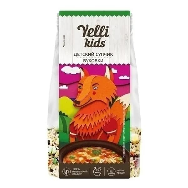 Детский супчик Yelli Kids Буковки 80 г
