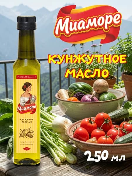 Кунжутное масло холодного отжима нерафинированное, 250 мл