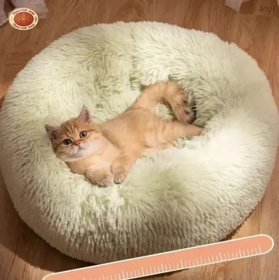 Подстилка для домашних кошек зимняя теплая с длинным ворсом, устойчивая к загрязнениям
