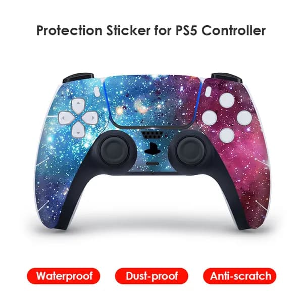 Наклейки для геймпада PS5: водонепроницаемые, защита от царапин