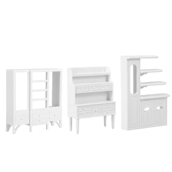 3 Штуки Миниатюрного Шкафа, Из ABS-пластика, Для Модели Мини Дома