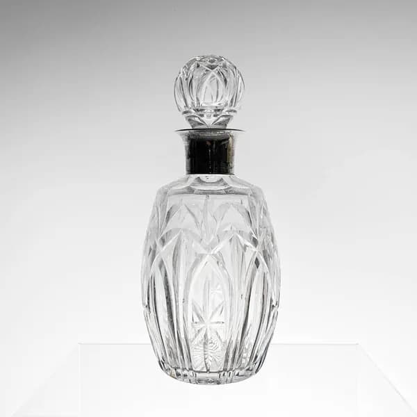 Декантер Origin. Англия, хрустальное стекло, серебро, 1926 год