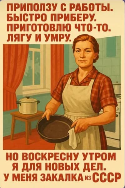 Советский ретро-плакат, украшающий картину (20х30см)