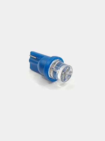 Лампа авто LED T10 8мм 12v 100гр синий