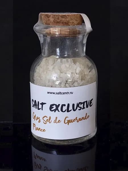 Эксклюзивная пищевая соль Gros salt de Guerande France (Соль Геранда) 45гр
