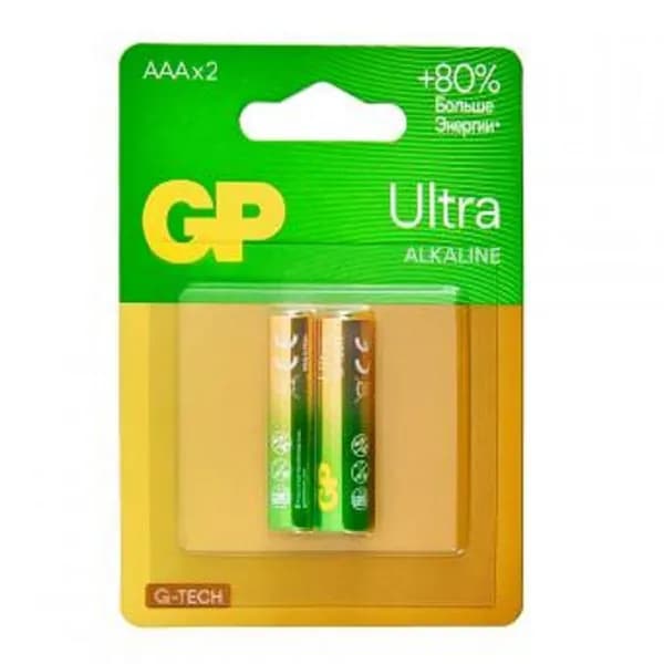 Gp Батарейка 24AUA21 - 2CRSBC2 20 160 Ultra Alkaline 2 шт. в уп - ке