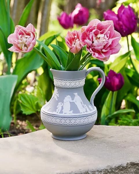 WEDGWOOD редкий серый кувшин с греческими мотивами, Англия, 1960-1970 гг.
