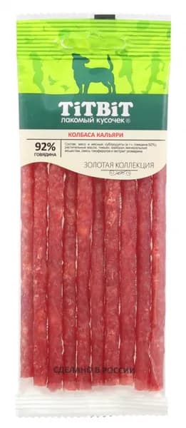 Titbit Лакомство для собак, Колбаски Кальяри, Золотая коллекция, 50 гр