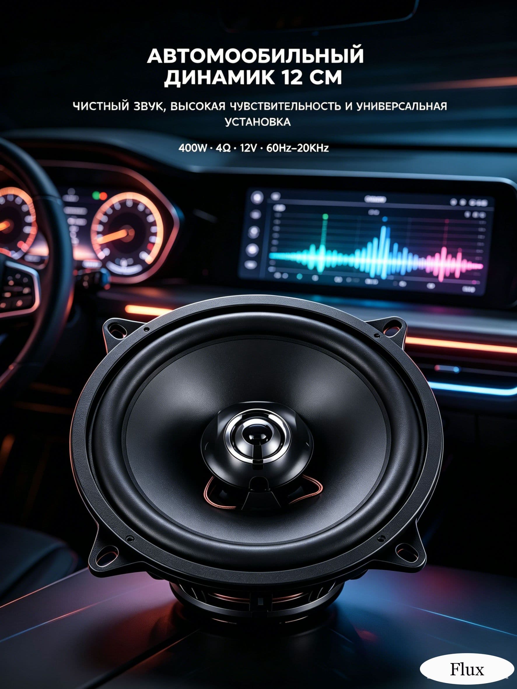 Колонки автомобильные, 13 см (5 дюйм.)