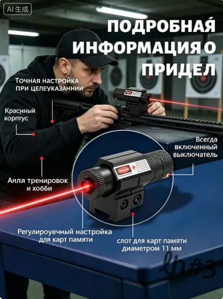 Коллиматорный прицел, телескопический, точный, долговечный, защищающий от столкновений и стабильный лазерный прицел