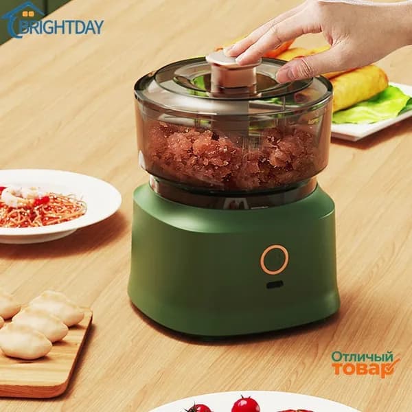 Новый кухонный многофункциональный кухонный комбайн, беспроводная электрическая мясорубка, Машина для измельчения чеснока, подарок, зарядка через USB, 45 Вт