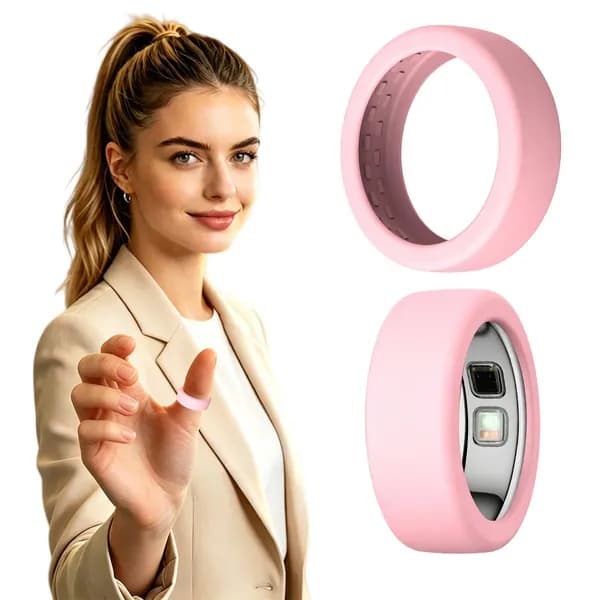 Силиконовый чехол для кольца Oura Ring 5, розовый, размер S