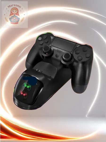 Зарядная станция TP4-889 для двух геймпадов PS4, с быстрой зарядкой и индикацией