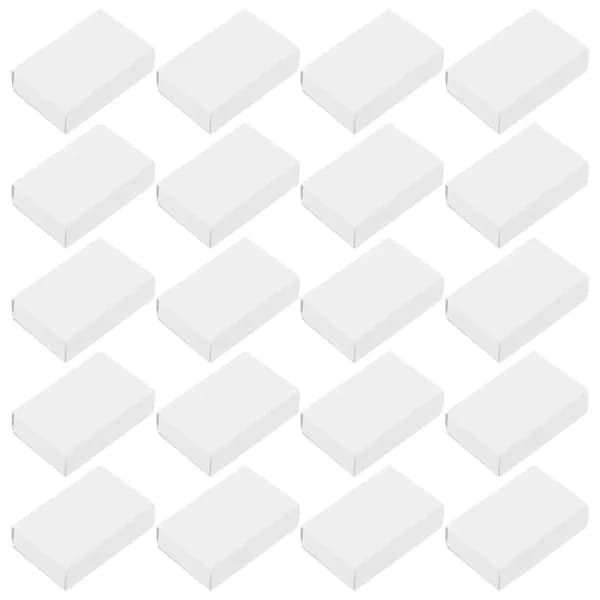 Белый бумажный коробок для спичек с защитой от ветра и влаги, для хранения, набор из 25 штук