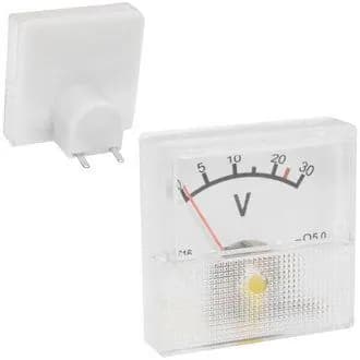 Вольтметр 30В DC (40х40), аналоговый, щитовой