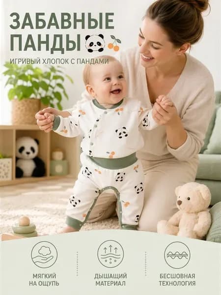 Боди и комбинезон для новорожденных, на кнопках, 100% хлопок