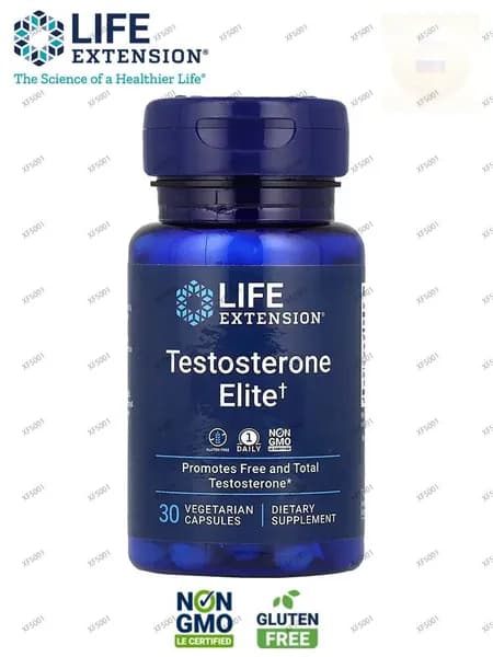 Life Extension, Тестостерон Элит, 30 вегетарианских капсул