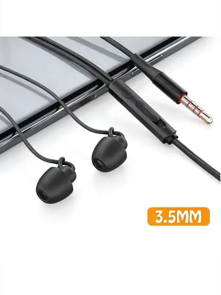 Наушники проводные, 3.5 мм, USB Type-C, черный