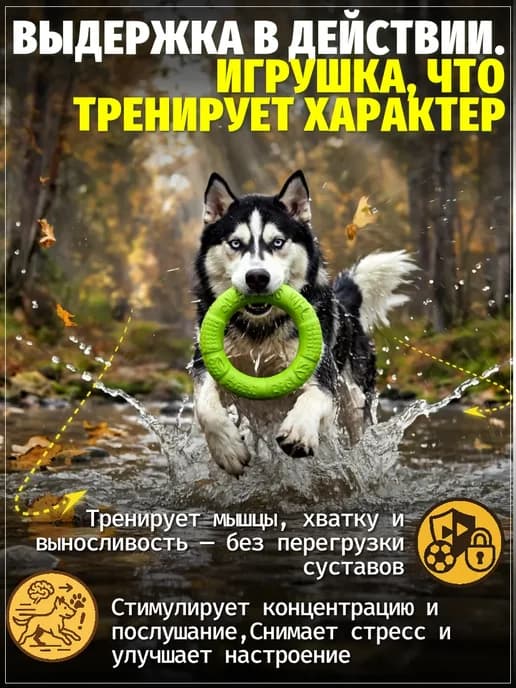 Пуллер для собак кольцо для дрессировки и апортировки 28 см