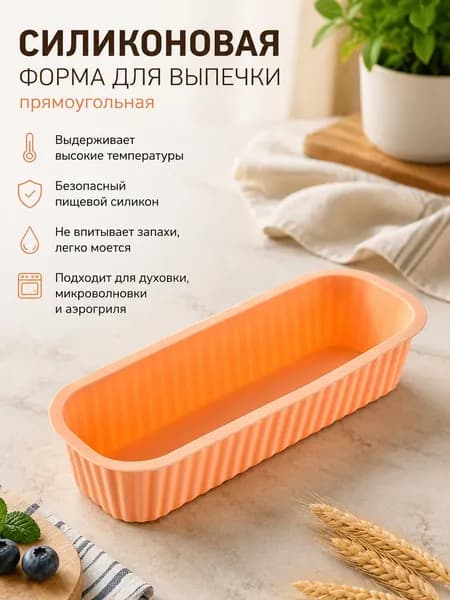Форма для запекания, выпечки, 6 см, 1 шт