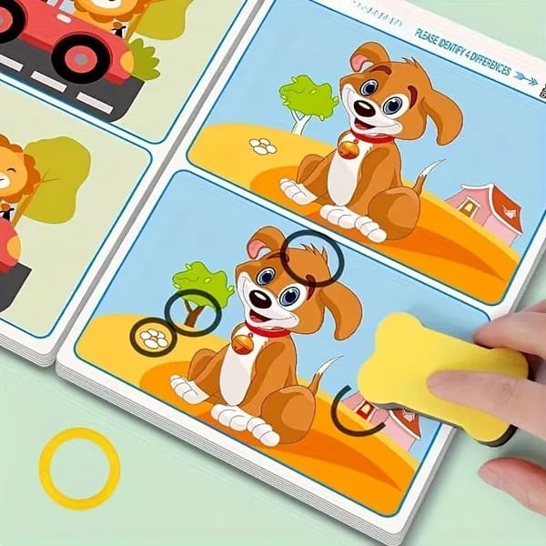 Детская развивающая карточная игра, многоразовая