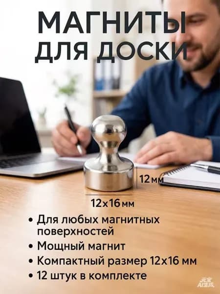 Набор из 20 магнитов для холодильников и тарелок