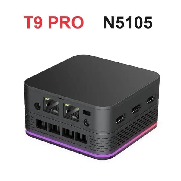 Мини-ПК (Intel Celeron N5105, RAM 8 ГБ, SSD 1024 ГБ, Intel Graphics, Windows 11 Pro), черный