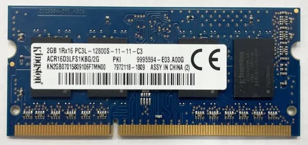 Оперативная память DDR3, 1600 МГц, 1 x 2 ГБ